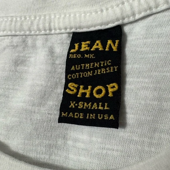 Jean Shop Men’s Printed Slub Cotton-Jersey T-Shirt White Size XS - Picture 6 of 9